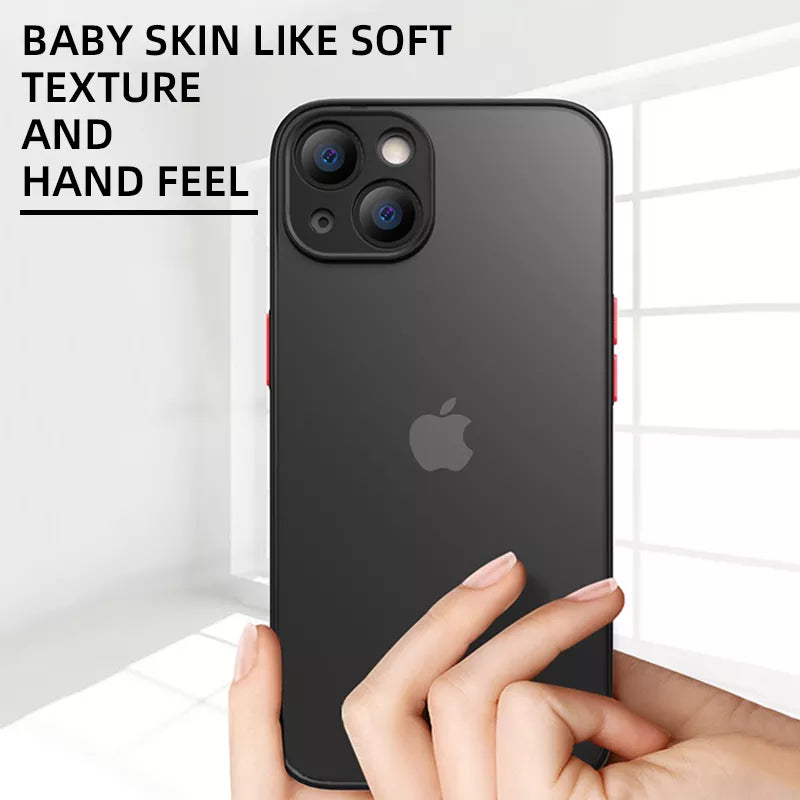 Shockproof Armor Matte Case For iPhone  14   Pro Max Luxury Silicone Clear Hard PC Cover Capa